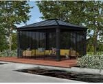 Palram-Canopia Insektenschutznetz dunkelgrau f&uuml;r Pavillon Dallas 3,6 x 4,3 m