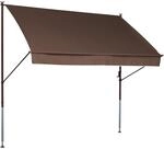 Angerer Freizeitm&ouml;bel Klemmmarkise 'Style' mit Volant/wasserabweisend 150 x 150 cm