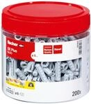 Fischer Spreizd&uuml;bel-Set 'SX Plus' &Oslash; 6 x 30 mm Dose, 200-teilig