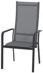 Siena Garden Gartenstuhl 'Carlton' anthrazit 60 x 63 x 63 cm