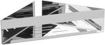 Wenko Eckablage 'Turbo-Loc' silber gl&auml;nzend 36 x 8 x 17 cm