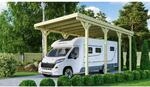 Karibu Caravan-Carport 394 x 712 cm Kiefer KDI PVC-Dach