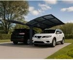 Palram-Canopia Doppelcarport 'Arizona Wave' 578 x 495 cm Polycarbonat grau