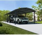 Palram-Canopia Doppelcarport 'Arcadia' anthrazit 359 x 1077 cm Polycarbonat grau
