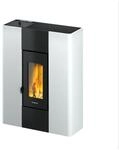 Freepoint Pelletofen 'Roxy' Stahl wei&szlig; 2 - 7 kW