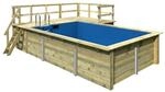 Karibu Massivholzpool 'Pool 3' naturbelassen 530 x 124 x 353 cm