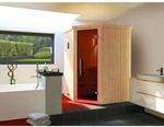 Weka Elementsauna 'Kiruna 1' 144 x 144 x 199 cm mit Glast&uuml;r und 3,6 kW BioS-Ofenset