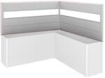 Biohort Sichtschutz f&uuml;r Pflanzkasten-System 'Belvedere' silber L-Form Gr. L200, 2