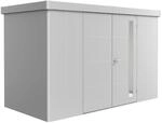 Biohort Ger&auml;tehaus 'Neo 1D' silber-metallic 348 x 180 cm mit Doppelt&uuml;r