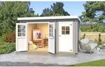 Weka Gartenhaus '254 Gr.1' hellgrau 394 x 246 x 222 cm, mit Nebenraum