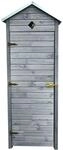 Promadino Gartenschrank 'Babylon' grau 78 x 194,5 x 49,5 cm