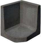 Diephaus L-Stein Ecke Beton anthrazit 50 x 50 x 50 x 7 cm