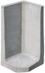 Diephaus L-Stein Ecke Beton grau 80 x 50 x 50 x 7 cm