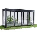 SunElements Gew&auml;chshaus 'SunGarden Infinity 4.1' 443 x 128 cm mit 6 mm Acrylglas