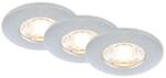 Briloner LED-Einbauleuchte 3,6 W &Oslash; 6,5 cm 3 St&uuml;ck chromfarben