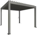 Biohort Pergola Gr. 3,5 x 3,5 quarzgrau-metallic 367,5 x 367,5 cm
