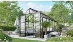 Vitavia Gew&auml;chshaus 'Cassandra 9900' 257 x 385,3 x 248,9 cm schwarz Sockel Basalt
