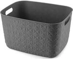 Curver Aufbewahrungskorb 'Softex' dunkelgrau Gr. L 37,9 x 29,2 x 22,1 cm