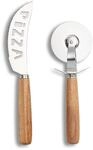 Zeller Pizza-Schneide-Set silberfarben 20,5 x 0 x 3,7 cm
