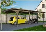 SKAN HOLZ Carport 'Emsland' 404 x 846 cm grau EPDM-Dach