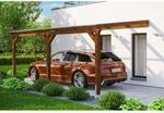 SKAN HOLZ Einzelcarport 'Vogtland' 300 x 541 cm nussbaum
