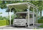 SKAN HOLZ Caravan-Carport 'Emsland' 404 x 604 cm wei&szlig;