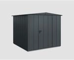 EcoStar Ger&auml;tehaus 'Elegant-S Typ 2' anthrazitgrau 238 x 238 cm, mit Einzelt&uuml;r