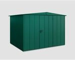 EcoStar Ger&auml;tehaus 'Elegant-S Typ 3' moosgr&uuml;n 302,8 x 238 cm, mit Einzelt&uuml;r
