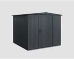 EcoStar Ger&auml;tehaus 'Trend-S Typ 2' anthrazitgrau 238 x 238 cm, mit Einzelt&uuml;r