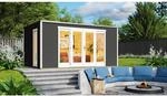 Weka Gartenhaus 'P 285' graphitgrau 450 x 222,3 x 300 cm
