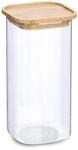 Zeller Vorratsglas transparent 1, 57 l mit Bambusdeckel