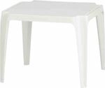 PROGARDEN Gartentisch f&uuml;r Kinder 'Tavolo' Polypropylen wei&szlig; 52 x 44 x 56 cm
