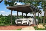 SKAN HOLZ Einzelcarport 'Friesland Set 5' mit Aluminiumdach und Einfahrtsbogen 314 x