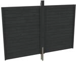 SKAN HOLZ Carport-R&uuml;ckwand aus Profilschalung 291 x 200 cm schiefergrau