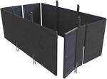 SKAN HOLZ Carport-Abstellraum 'C6' aus Profilschalung 573 x 317 cm schiefergrau
