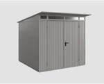 EcoStar Ger&auml;tehaus 'Trend-P Typ 2' graualuminium 238 x 238 cm, mit Doppelt&uuml;r
