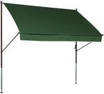 Angerer Freizeitm&ouml;bel Klemmmarkise 'Style' mit Volant/wasserabweisend 200 x 150 cm