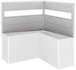 Biohort Sichtschutz f&uuml;r Pflanzkasten-System 'Belvedere' silber L-Form Gr....