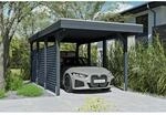 SKAN HOLZ Einzelcarport 'Friesland Hybrid Set 11' Fichtenholz anthrazit 314 x...