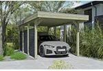 SKAN HOLZ Einzelcarport 'Friesland Hybrid Set 11' Fichtenholz 314 x 555 cm