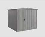 EcoStar Ger&auml;tehaus 'Trend-S Typ 2' graualuminium 238 x 238 cm, mit Einzelt&uuml;r