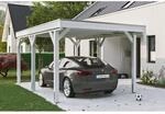 SKAN HOLZ Einzelcarport 'Grunewald' 321 x 554 cm wei&szlig; mit EPDM-dach