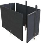 SKAN HOLZ Carport-Abstellraum 'C3' aus Profilschalung 378 x 164 cm schiefergrau