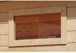 Karibu Fenster naturbelassen 84 x 44 cm
