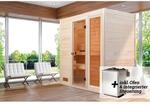 Weka Massivholz-Sauna 'Valida 3' mit 9 kW K-Ofenset, integrierter Steuerung,