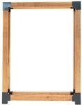 Westmann Kaminholzregal 'Michel XL' naturfarben 138 x 180 x 40 cm