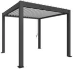 Biohort Pergola dunkelgrau metallic/wei&szlig; 3 x 3 m