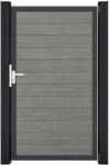 GroJa Einzeltor 'BasicLine' Universal DIN grau/anthrazit 100 x 180 cm
