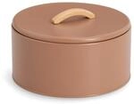 Zeller Vorratsdose Metall/Gummibaum moccafarben 2,4 l 22 x 13,5 x 22 cm
