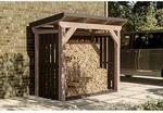 SKAN HOLZ Holzunterstand 'Holm 1' anthrazit 250 x 144 cm